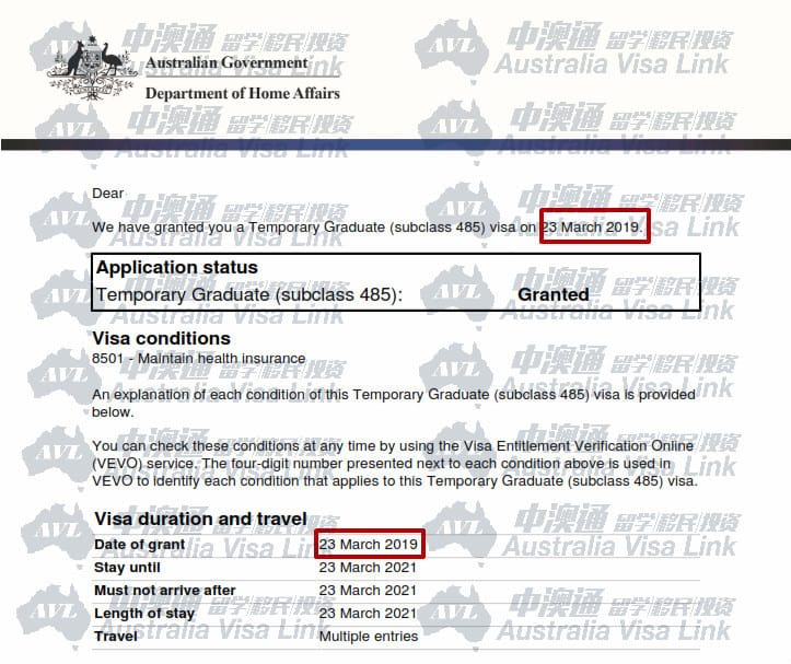 澳洲移民成功案例: W小姐工作簽證順利獲簽